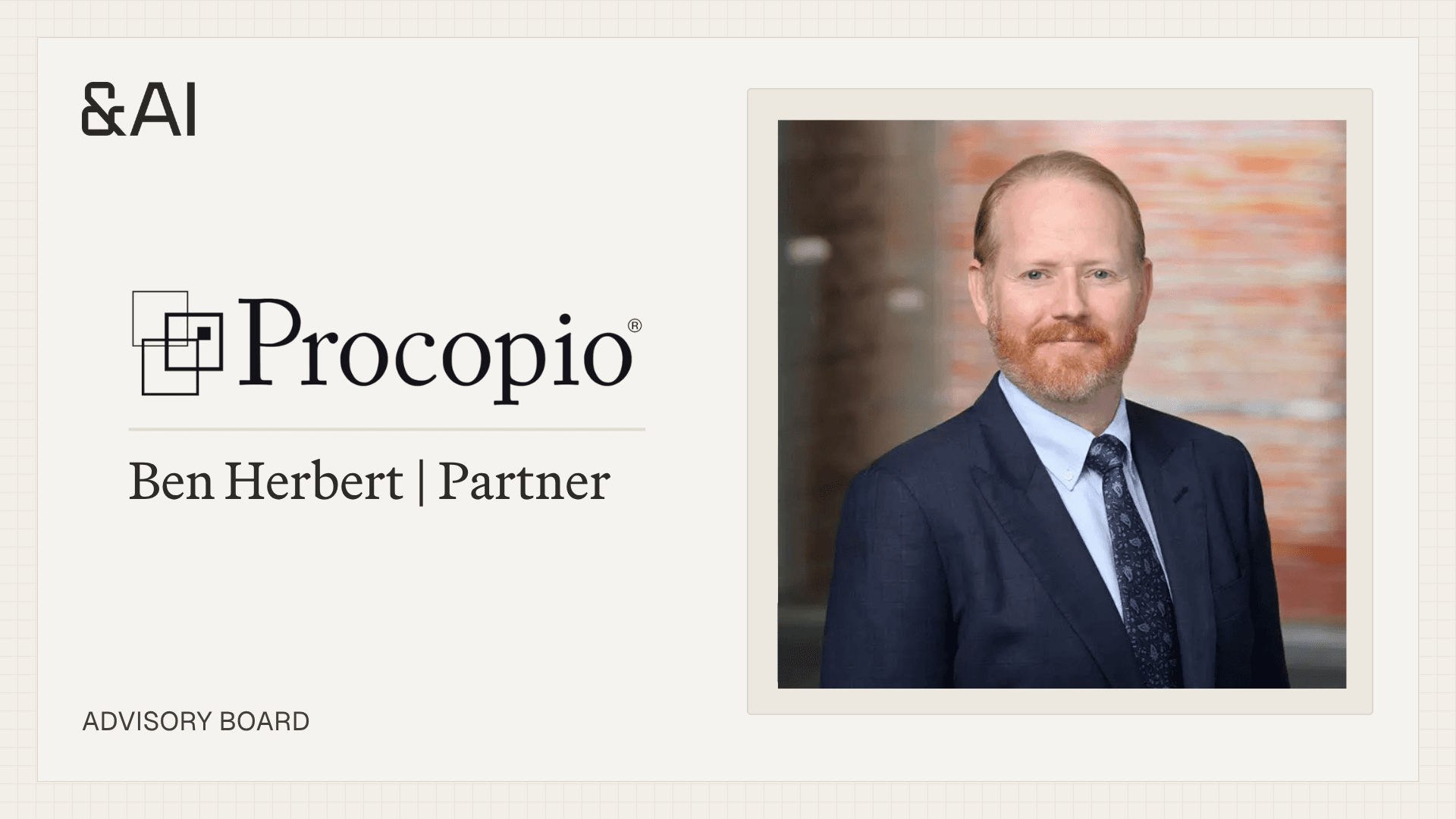 Ben Herbert Joins the &AI Advisory Board