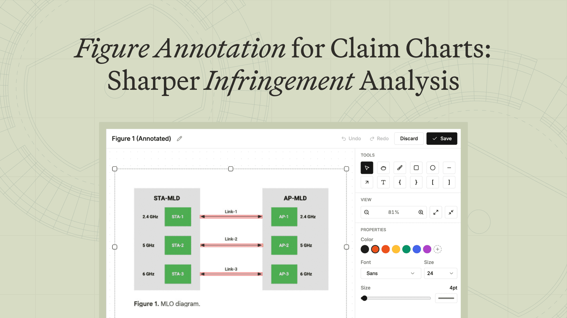 Figure Annotation for Claim Charts: Sharper Infringement Analysis